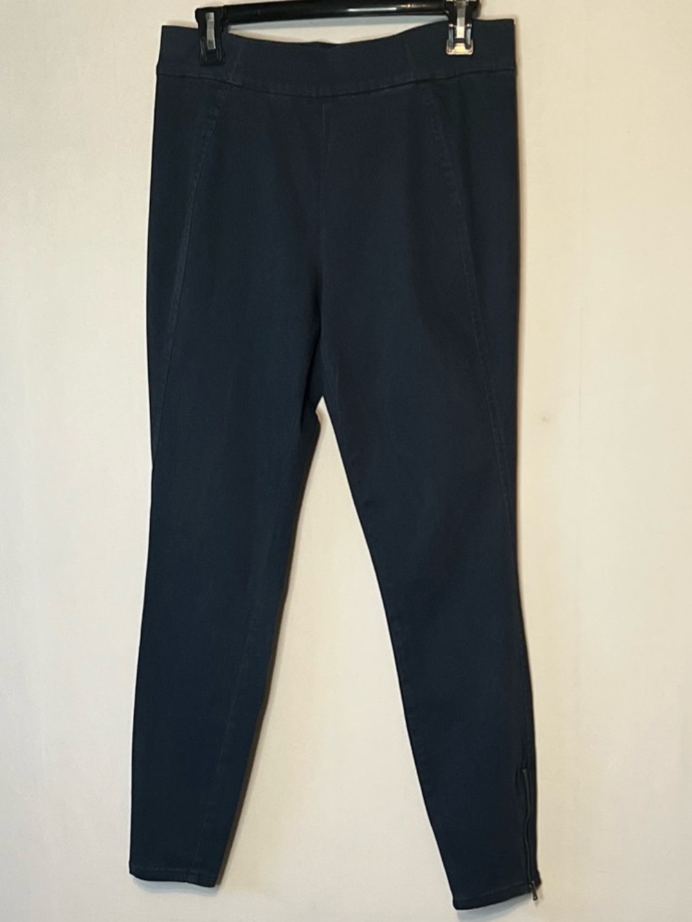 Women’s  Size M Blue Stretch Slacks Leggings Cotton Rayon Spandex Lou & Grey.